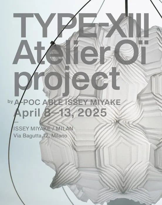 A-POC ABLE ISSEY MIYAKEがatelier oïと協働、 新コンセプトの照明器具をミラノデザインウィーク2025で展示