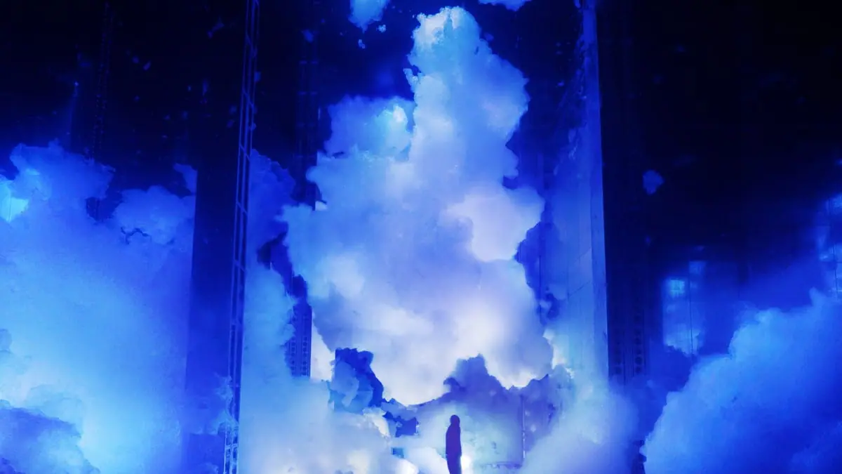 チームラボ《Massless Amorphous Sculpture》2020-, Installation, Sound: Hideaki Takahashi © teamLab, courtesy Pace Gallery ※参考画像