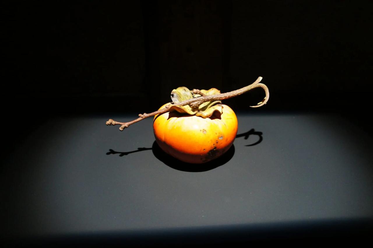 柿の木彫作品