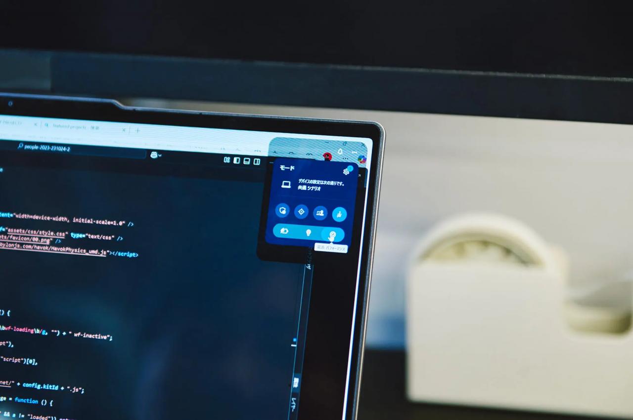 【スマートモード】のウィジェット。キーボードのある「modeキー」を押して起動させることも可能