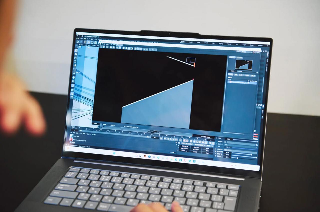 「インテル® Core™ Ultra 7 プロセッサー 258V」は、4つの高性能コアと4つの高効率コアを内蔵し、高速化を実現。さらに、最大47Topsを誇るNPUも搭載し、ローカルAI作業をスムーズにおこなうことができる