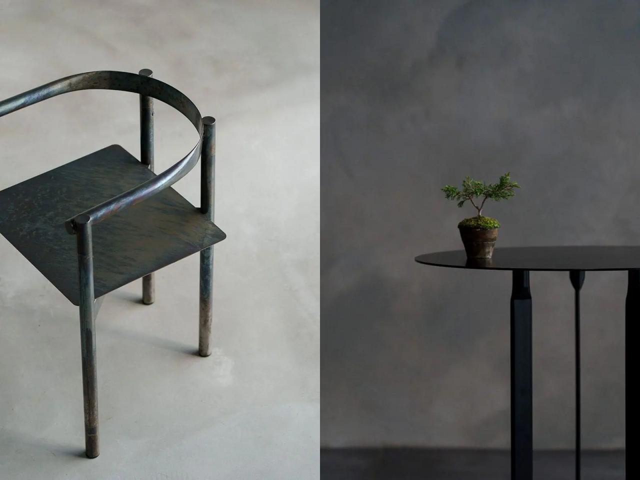 (左)PF Armchair(右)PF Table