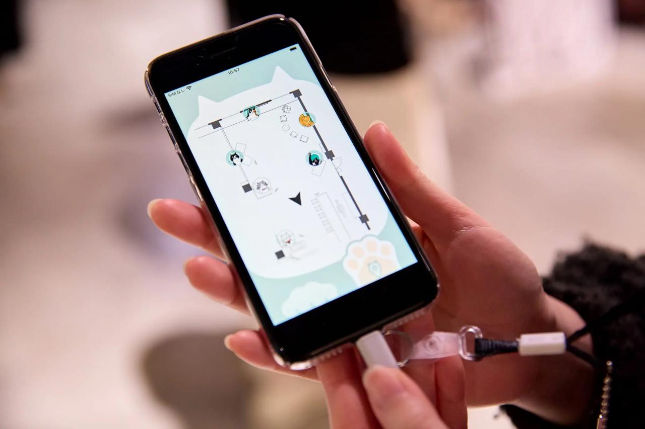 スマホのアプリ画面にマップが表示されている