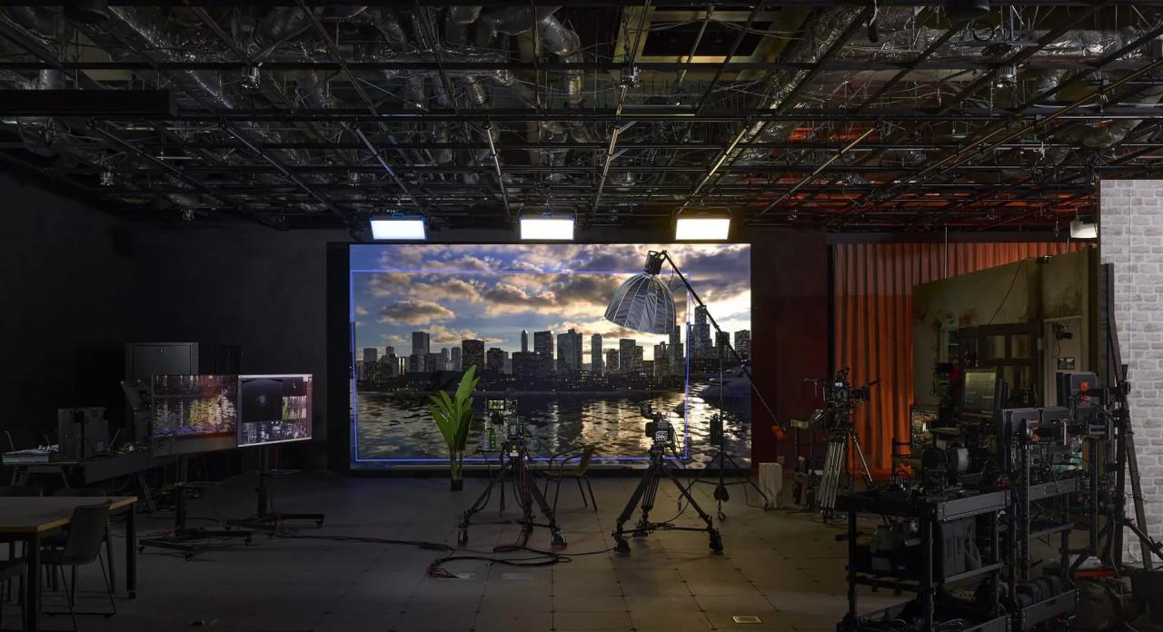 「Digital Media Production Center (DMPC) Japan」バーチャルプロダクションの様子