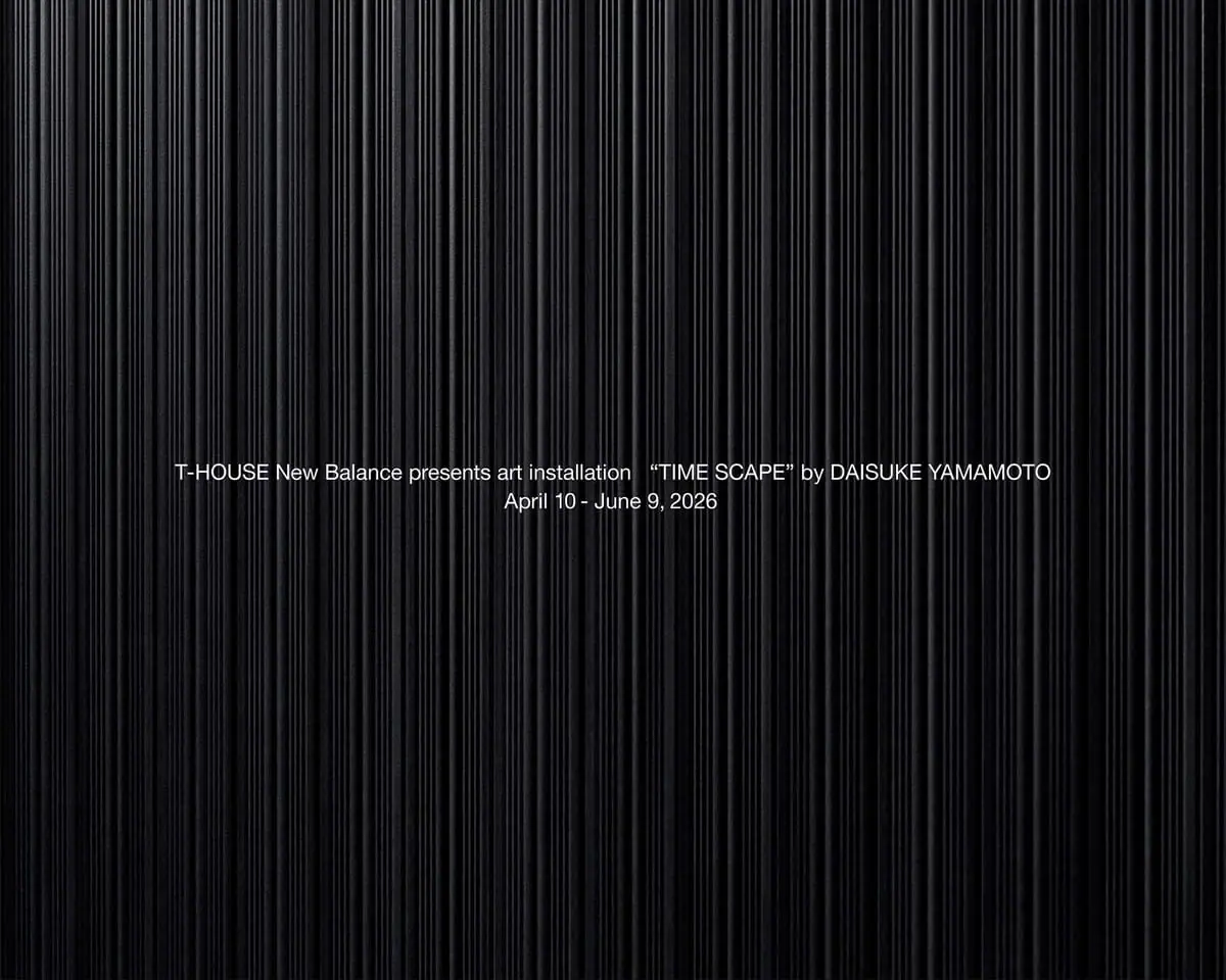 T-HOUSE New Balance art installation “TIME SCAPE” by DAISUKE YAMAMOTO