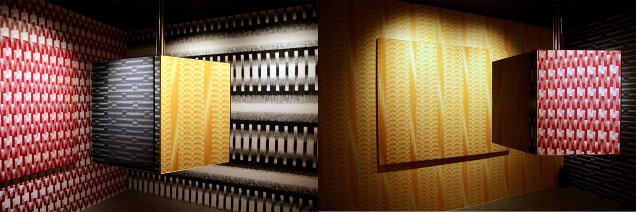 空間全体を「THREADS」が包む展示コーナー