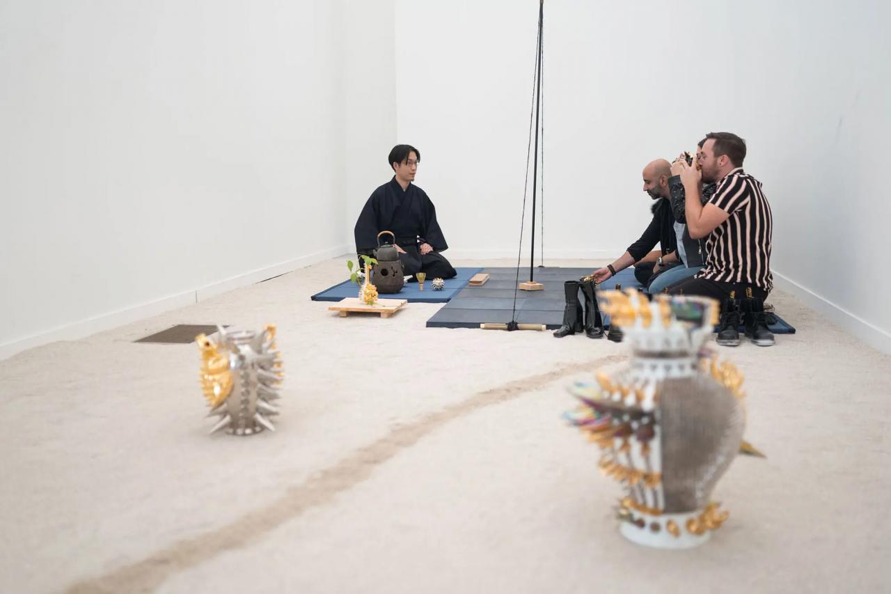 「SCOPE MIAMI BEACH2023」（マイアミ）にて行ったアート茶会